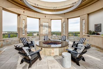 Rooftop fire pit